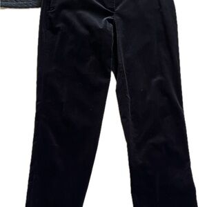 Theory Black Velvet Trousers